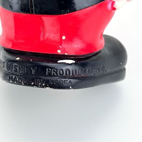 Mickey Mouse Bank Walt Disney Plastic Coin Bank Vintage 1970's - Picture 9 of 10